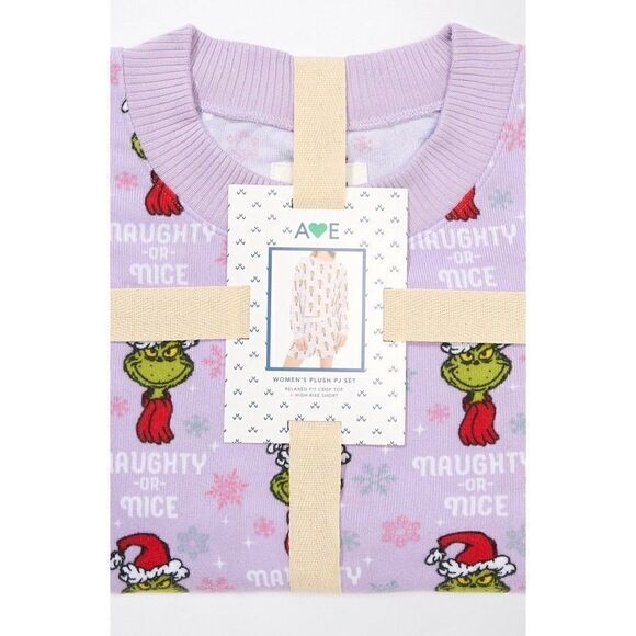 NWT American Eagle Ballet Pink Grinch Pajama Set (XL) - Picture 1 of 5